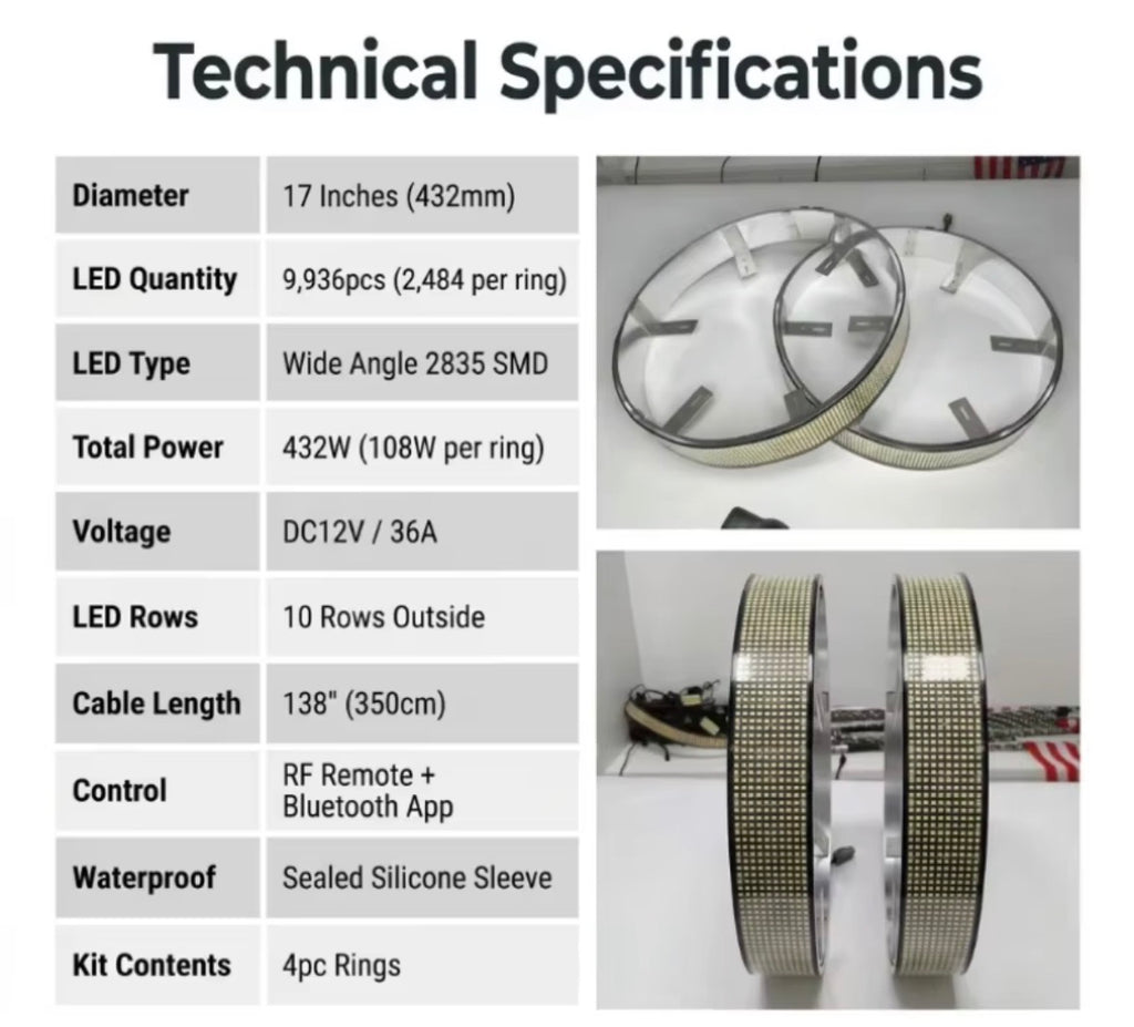 10 row wheel lights
