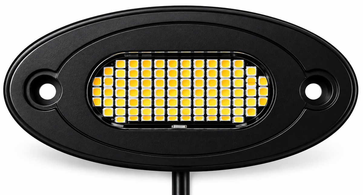 108 LED White & Amber Rock Light
