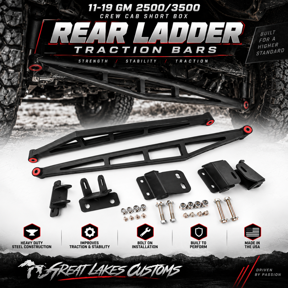 11-19 GM Traction bars 2500/3500