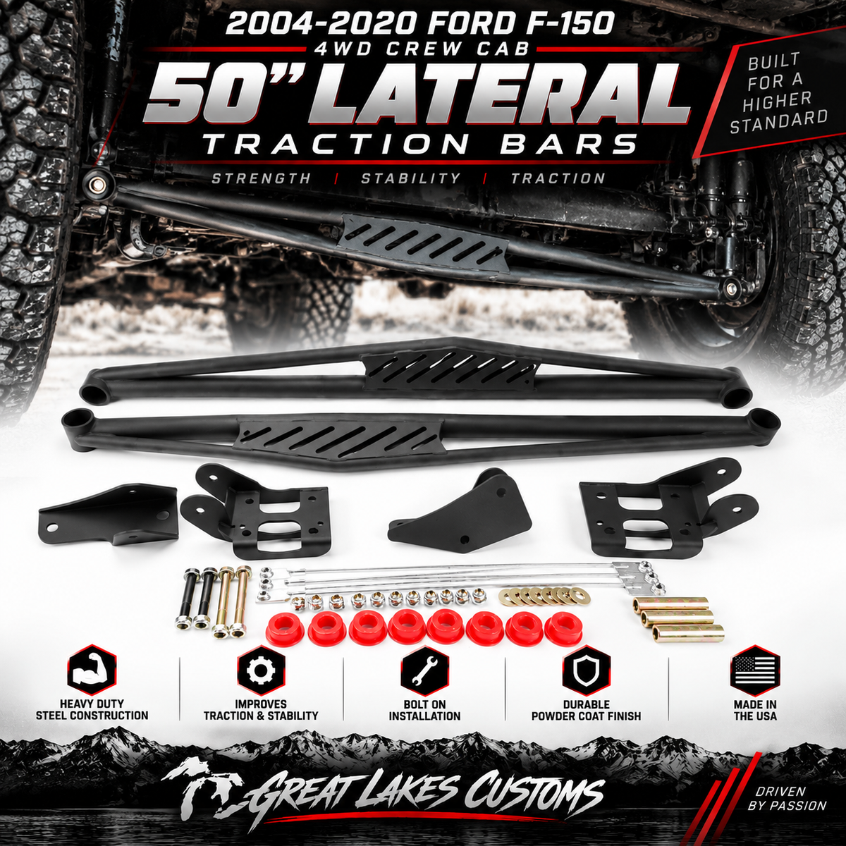 F150 Adjustable Traction Bars