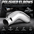 4” Polished Exhaust Elbows
