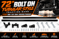 Tubular 72” Traction Bars||99-16 Gm 2500/3500’s